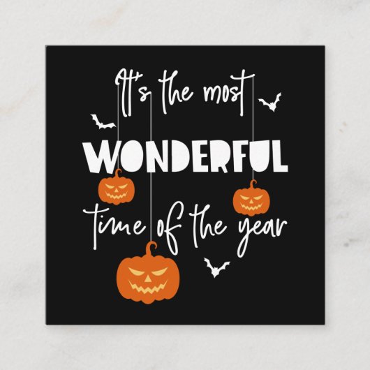 今年のカボチャの中で一番素敵な時期だ スクエア名刺 (正面)