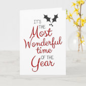 今年のクリスマスで一番素敵な時期だ カード (黄色い花)