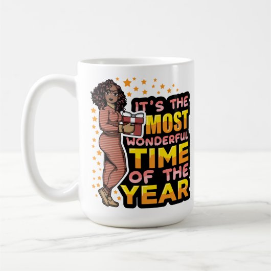 今年のクリスマスで一番素敵な時期だ コーヒーマグカップ (左)