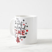 今年のクリスマスで一番素敵な時期だ コーヒーマグカップ (正面左)