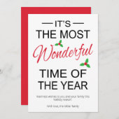 今年のクリスマスで一番素敵な時期だ シーズンカード (正面/裏面)
