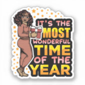 今年のクリスマスで一番素敵な時期だ シール (正面)