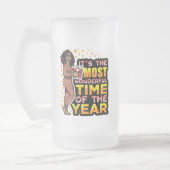 今年のクリスマスで一番素敵な時期だ フロストグラスビールジョッキ (左)