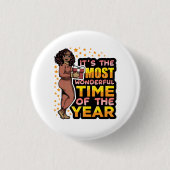 今年のクリスマスで一番素敵な時期だ 缶バッジ (正面)