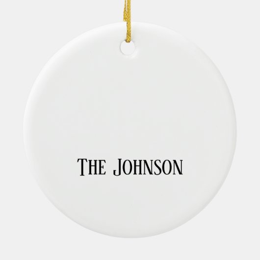 今年のクリスマスで最も素敵な時間 セラミックオーナメント (裏面)