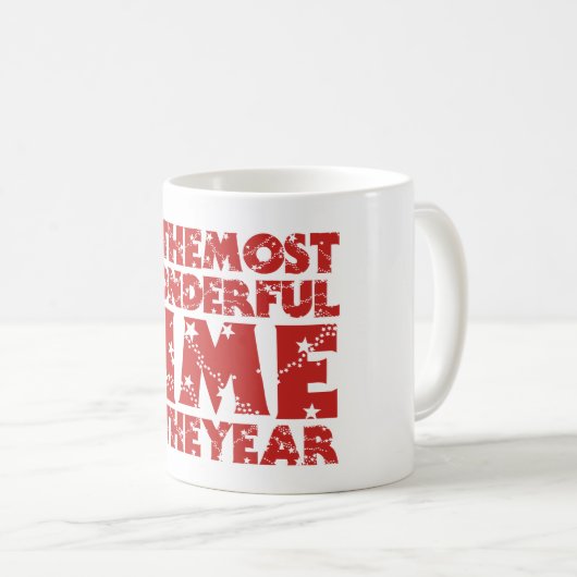 今年のクリスマスで最も素晴らしい時期だ コーヒーマグカップ (正面右)