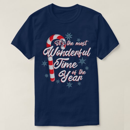 今年のクリスマスで最も素晴らしい時期だ Tシャツ (デザイン正面)
