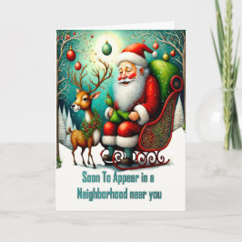 今年のクリスマスにサンタ カード