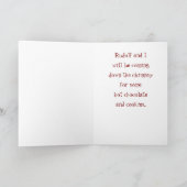 今年のクリスマスにサンタ カード (内部)