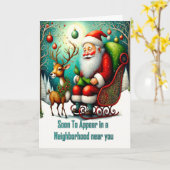 今年のクリスマスにサンタ カード (黄色い花)