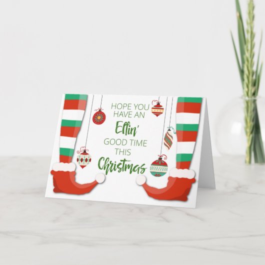 今年のクリスマスに楽しい時間を過ごせばいいのに カード (正面)