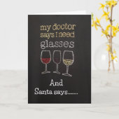 今年のクリスマスに「あなた」とワインを分け合う カード (黄色い花)