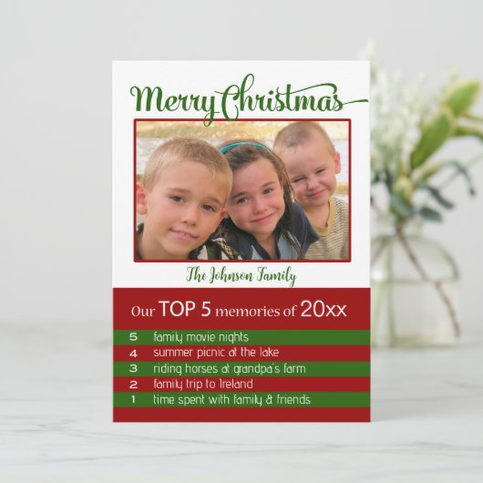 今年のクリスマスの上位5の思い出 招待状 (スタンド正面)