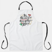 今年のクリスマスの中で一番素敵な時期だ エプロン (正面)