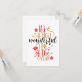 今年のクリスマスの中で一番素敵な時期だ カード (正面/裏面インサイチュ)