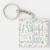 今年のクリスマスの中で一番素敵な時期だ キーホルダー (正面)
