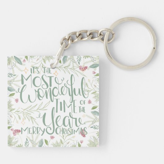 今年のクリスマスの中で一番素敵な時期だ キーホルダー (裏面)