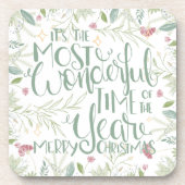 今年のクリスマスの中で一番素敵な時期だ コースター (正面)