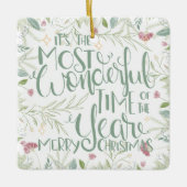 今年のクリスマスの中で一番素敵な時期だ セラミックオーナメント (正面)