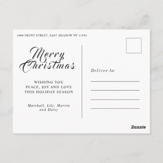 今年のクリスマスの中で一番素敵な時期だ ポストカード (裏面)