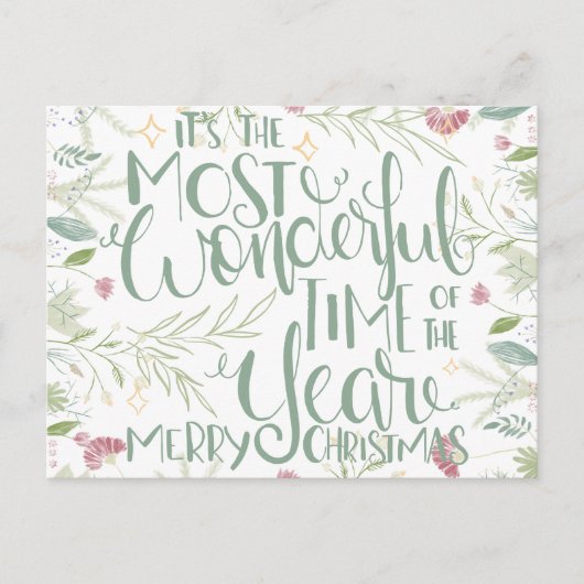 今年のクリスマスの中で一番素敵な時期だ ポストカード (正面)