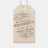 今年のクリスマスの中で最も素晴らしい時期だ ギフトタグ (正面)