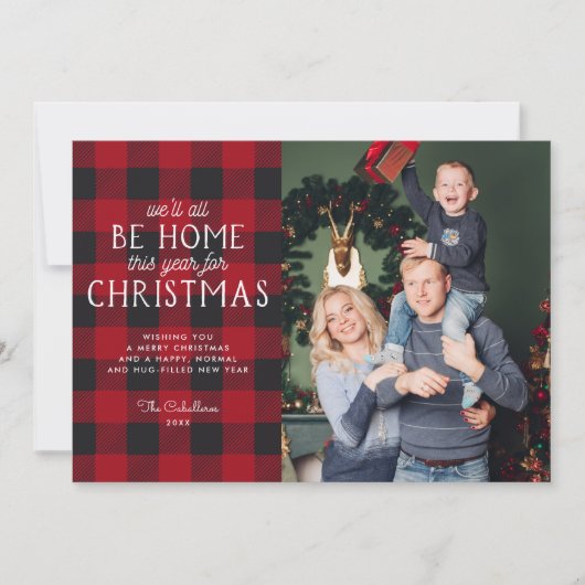 今年のクリスマスの故郷|ホリデーフォトカード 招待状 (正面)