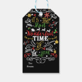 今年のクリスマスの最も素晴らしい時期 ギフトタグ (裏面)