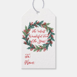 今年のクリスマスの最も素晴らしい時期 ギフトタグ