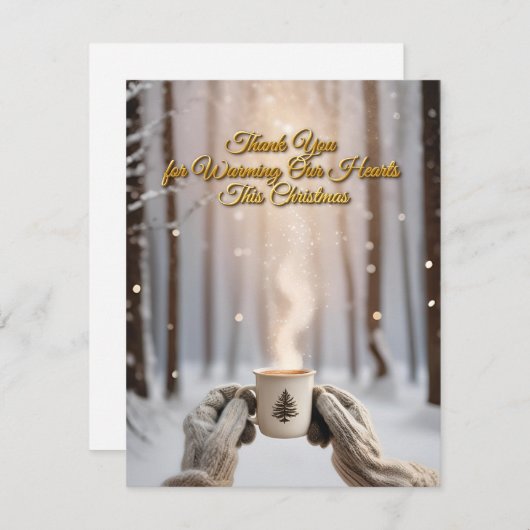 今年のクリスマスはハートを温めてくれてありがとう シーズンカード (正面/裏面)