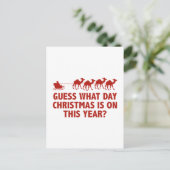 今年のクリスマスは何日だと思う? シーズンポストカード (スタンド正面)