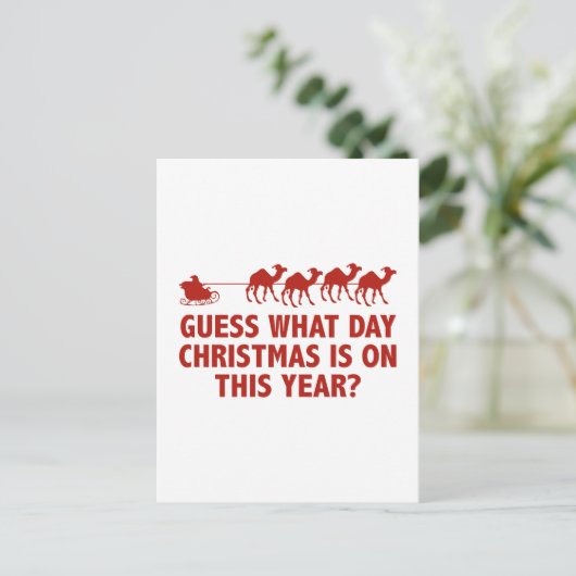 今年のクリスマスは何日だと思う？ シーズンポストカード (スタンド正面)