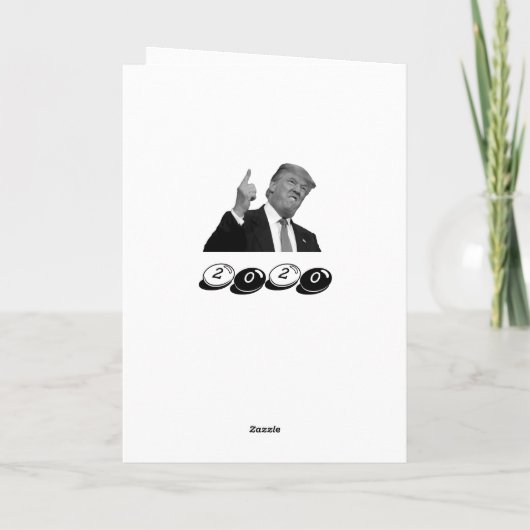 今年のクリスマスは大きい、トランプ·サティレ·カードだ シーズンカード (裏面)