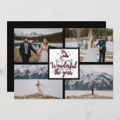 今年のクリスマスカードで最も素晴らしい時間 シーズンカード (正面/裏面)