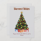 今年のクリスマスシーズンに心から祈る シーズンカード (正面/裏面)