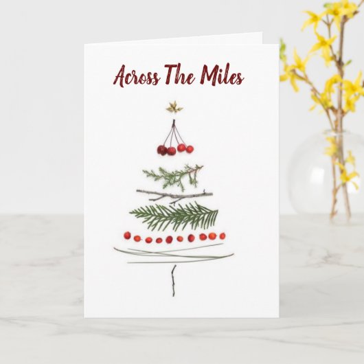 ***今年のクリスマスシーズン***マイルを越えて カード (黄色い花)