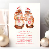 今年のクリスマスパーティーは完全に狂っていたぞ、野生のリスみたいに シーズンカード