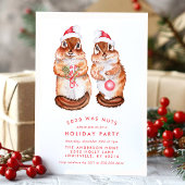 今年のクリスマスパーティーは完全に狂っていたぞ、野生のリスみたいに シーズンカード