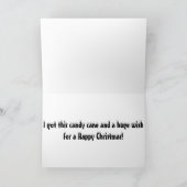 今年のクリスマスピグ/彼のキャンディーステッキ シーズンカード (内部)