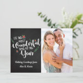 今年のクリスマスフォトの最も素晴らしい時間 シーズンカード (スタンド正面)