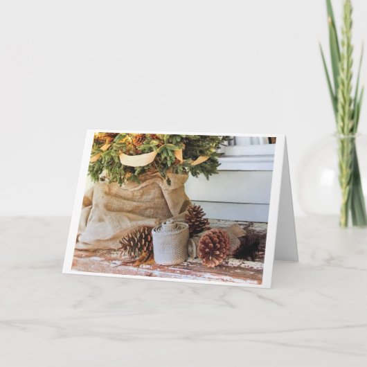 *今年のクリスマスホリデーシーズンは喜びと幸せ* カード (正面)