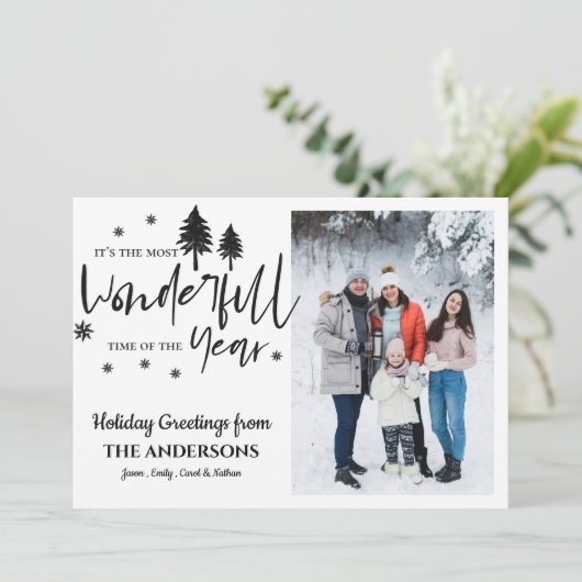 今年のクリスマス写真の最も素晴らしい時間 シーズンカード (スタンド正面)