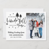 今年のクリスマス写真の最も素晴らしい時間 シーズンカード (正面)