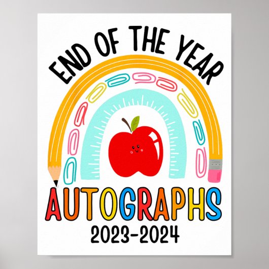 今年のサイン 2023 2024 学校最後の日 ポスター (正面)