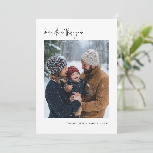 今年のシンプル応援ベビー写真 シーズンカード (スタンド正面)