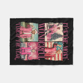 今年のトランプChrで最も素晴らしい時間だ フリースブランケット (正面(横))