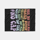 今年のブラ食べイはC離れです フリースブランケット (正面(横))