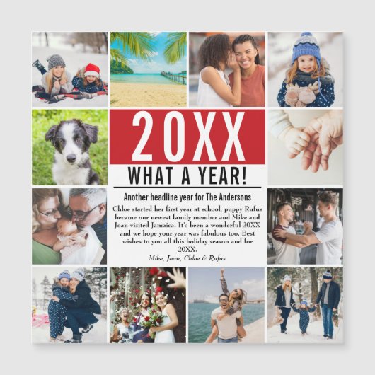 【今年のベストショット】12枚の写真で作る家族向けホリデーカード (正面)