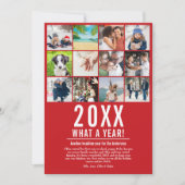 「今年のベスト」年次振り返り写真コラージュ シーズンカード (正面)