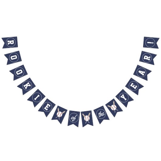 今年のルーキーは野球をテーマにした バンティングフラッグ (全)